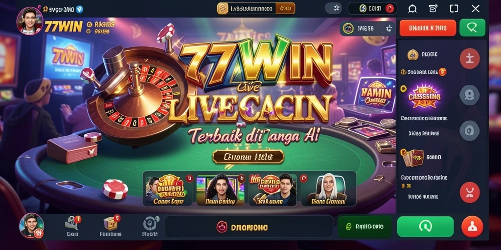 Tampilan gameplay Live Casino yang menegangkan dan interaktif.
