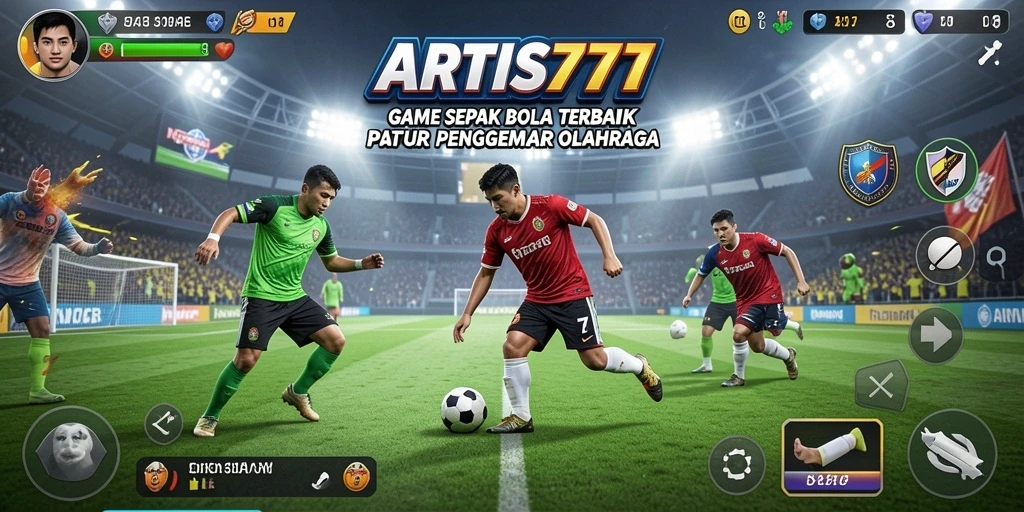 Tampilan gameplay seru di ARTIS777 saat pertandingan berlangsung.