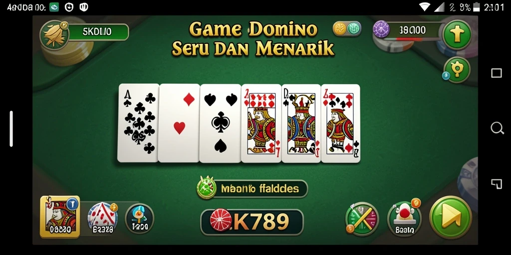 Gameplay seru CK789 saat bermain Domino.