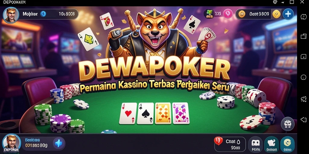 Screenshot gameplay DEWAPOKER yang menarik dan seru.