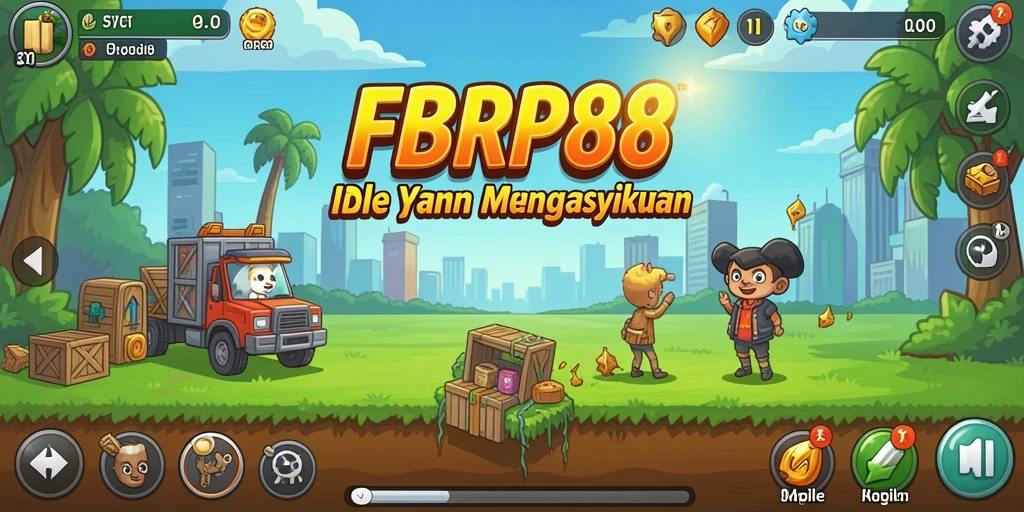 Tampilan layar utama FBRP88 dengan gameplay Idle yang menarik.