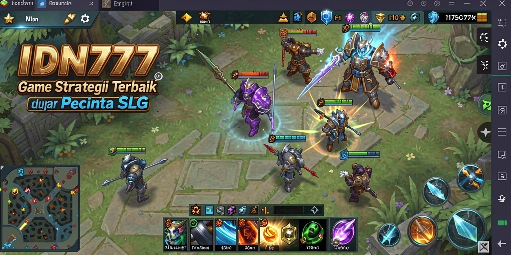 Tampilan aksi menarik dalam permainan SLG IDN777.