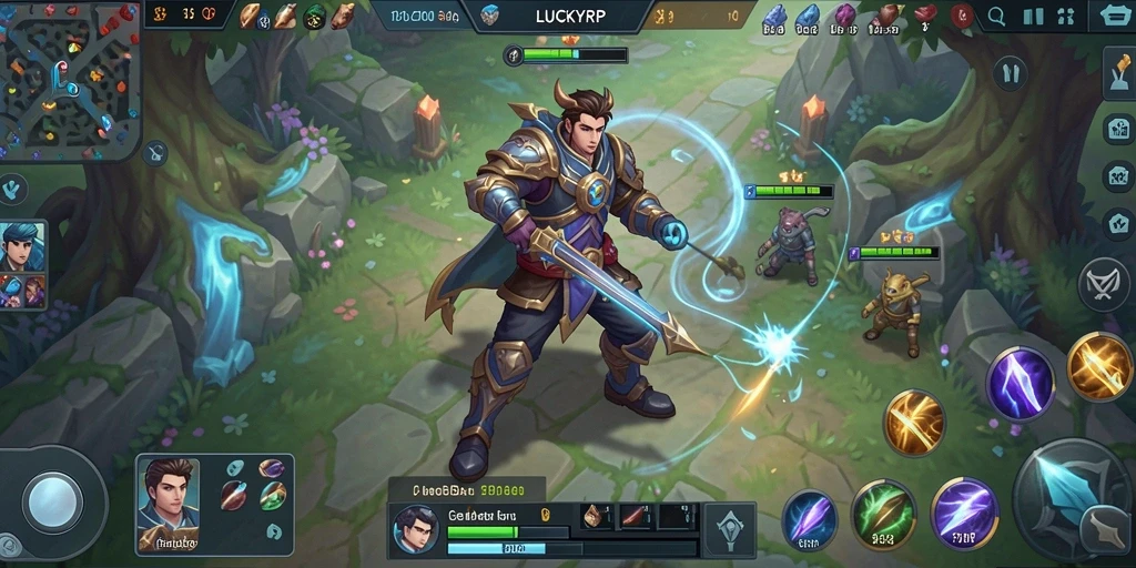 Tampilan gameplay mendebarkan dalam LUCKYRP dengan aksi intens.