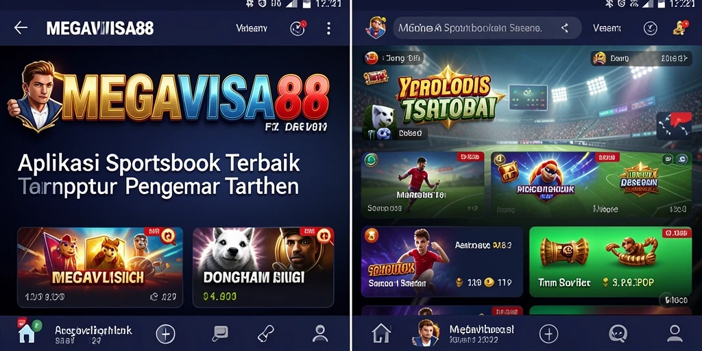 Tampilan antarmuka MEGAVISA88 saat berlangsungnya taruhan olahraga.