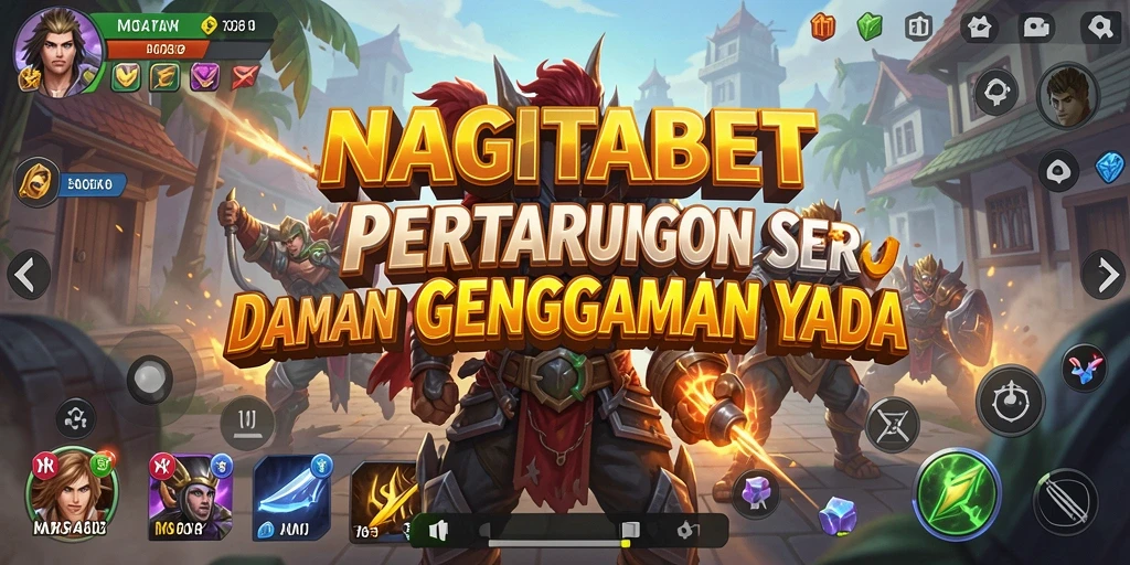 Tampilan permainan NAGITABET yang penuh aksi di layar.
