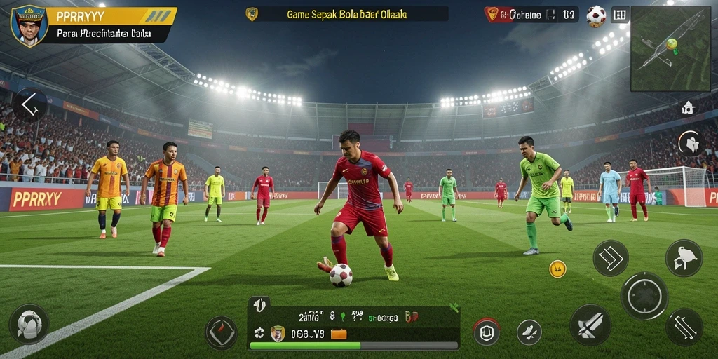 Screenshot gameplay PPRRYY yang menunjukkan aksi menegangkan di lapangan.