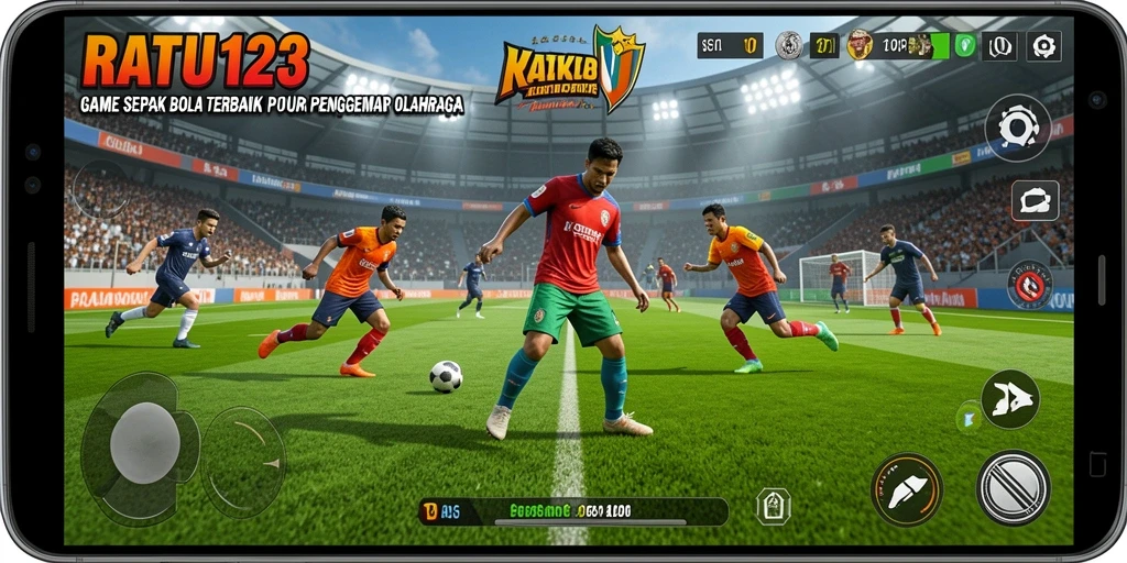 Tangkapan layar utama gameplay <strong>RATU123</strong> menunjukkan aksi seru di lapangan.