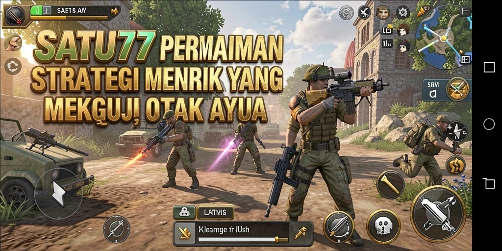 Gameplay menarik SATU77 yang menampilkan pertempuran strategis.