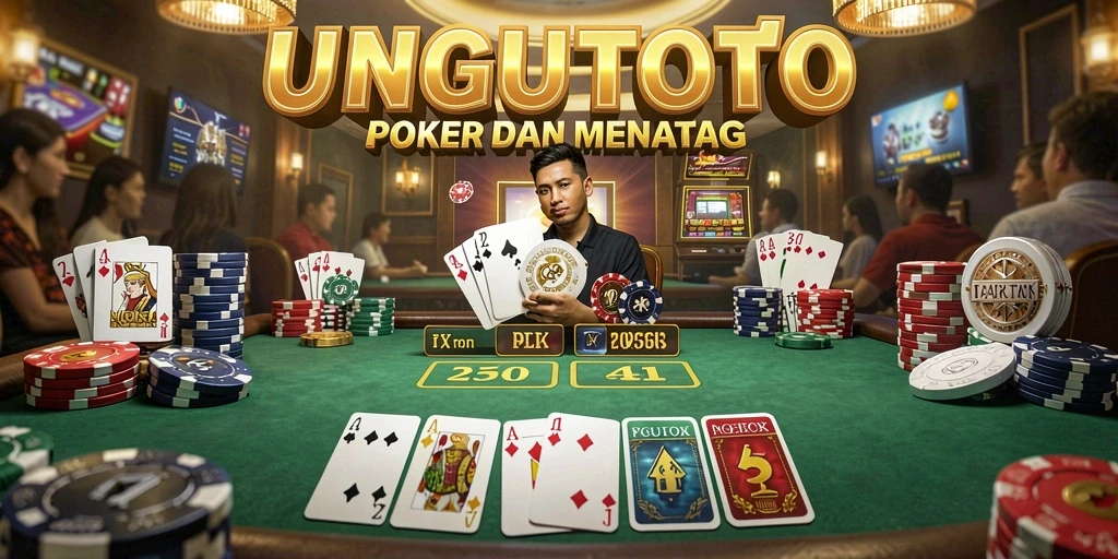 Screenshot gameplay poker UNGUTOTO yang seru dan menegangkan.