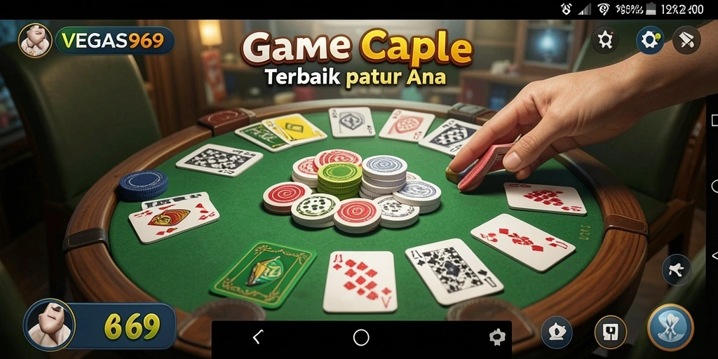 Screenshot gameplay <strong>VEGAS969</strong> menampilkan aksi seru bermain Gaple.