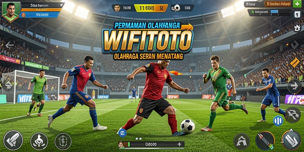 Screenshot gameplay WIFITOTO yang menunjukkan aksi olahraga yang seru.